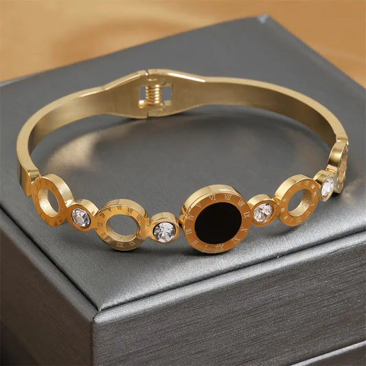 Black Roman Number Handcuff