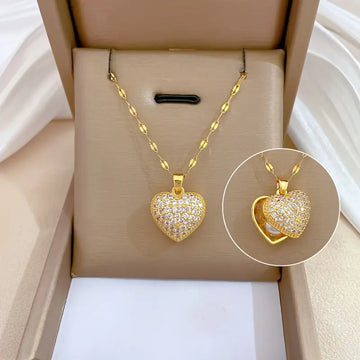 Pearl & Shell Heart Necklace