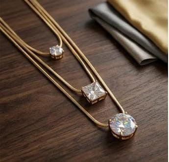 Three Stone Necklace