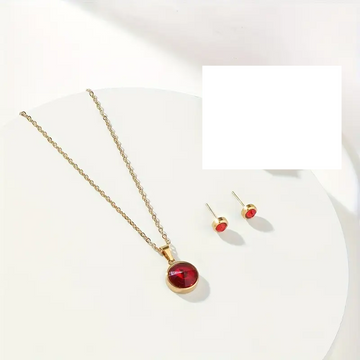 3pcs Red Stone Set