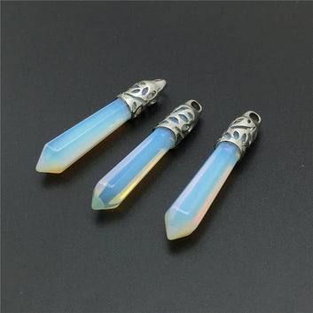 Opal Pointed Stone Necklace