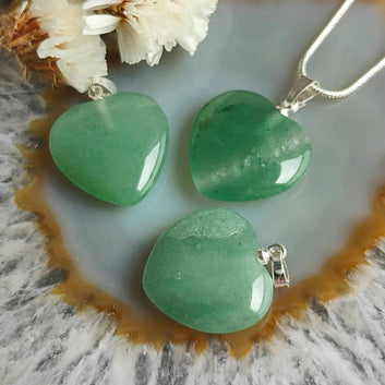 Green Aventurine Heart Necklace