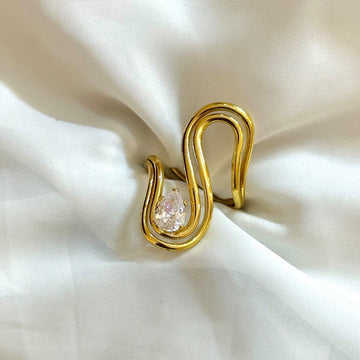 Drop Stone Adjustable Ring